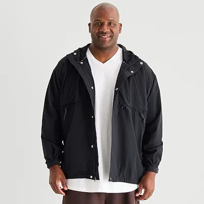 Xersion Mens Big And Tall Lightweight Windbreaker In Black