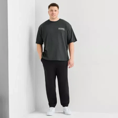Xersion Mens Cinched Regular Fit Big And Tall Sweatpant In Black