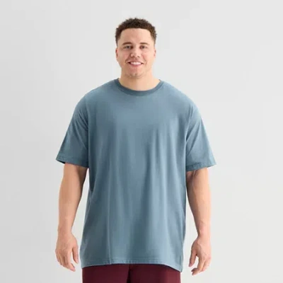 Xersion Mens Crew Neck Short Sleeve Big And Tall T-shirt In Blue
