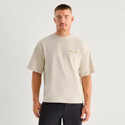 Xersion Mens Crew Neck Short Sleeve Oversized Graphic T-shirt In Neutral