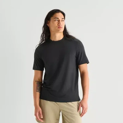 Xersion Mens Crew Neck Short Sleeve Quick Dry T-shirt In Black