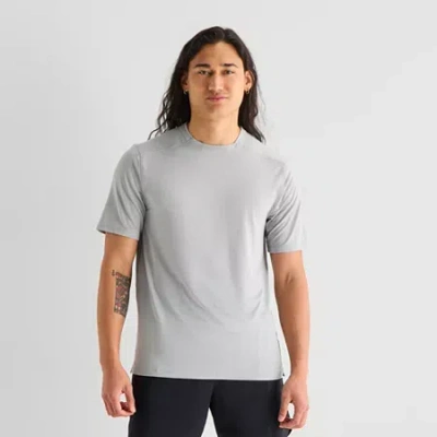 Xersion Mens Crew Neck Short Sleeve Quick Dry T-shirt In Gray