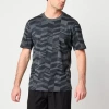 Xersion Mens Crew Neck Short Sleeve Regular Fit Graphic T-shirt In Black