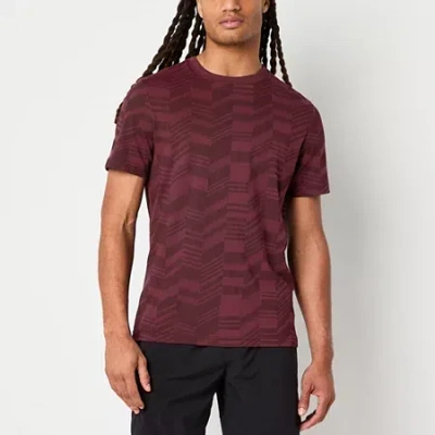 Xersion Mens Crew Neck Short Sleeve Regular Fit Graphic T-shirt In Red