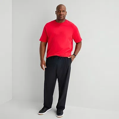 Xersion Mens Drawstring Straight Loose Fit Big And Tall Workout Pant In Black