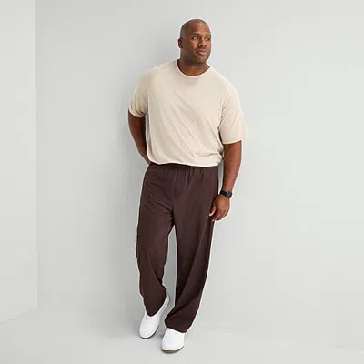 Xersion Mens Drawstring Straight Loose Fit Big And Tall Workout Pant In Brown