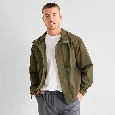 Xersion Mens Lightweight Windbreaker In Green