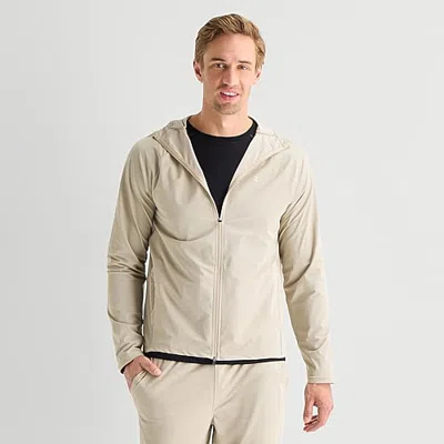 Xersion Mens Lightweight Work Jacket In Beige
