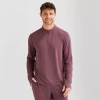 Xersion Mens Long Sleeve Active Quarter-zip Pullover In Purple