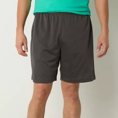 Xersion Mens Mid Rise 9" Basketball Short In Gray