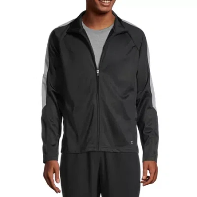 Xersion Mens Mock Neck Long Sleeve Active Quarter-zip Pullover In Black