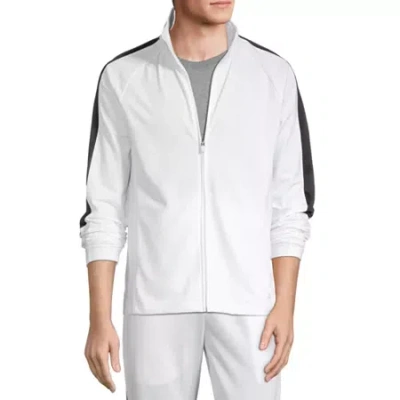 Xersion Mens Mock Neck Long Sleeve Active Quarter-zip Pullover In White