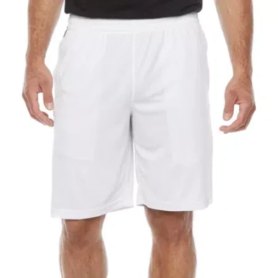Xersion Mens Moisture Wicking Basketball Short In White