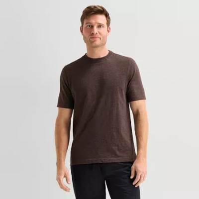 Xersion Mens Round Neck Short Sleeve Active T-shirt In Brown