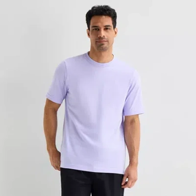 Xersion Mens Round Neck Short Sleeve Active T-shirt In Purple