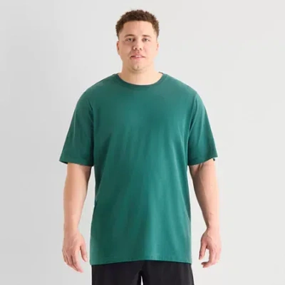 Xersion Mens Round Neck Short Sleeve Big And Tall T-shirt In Green
