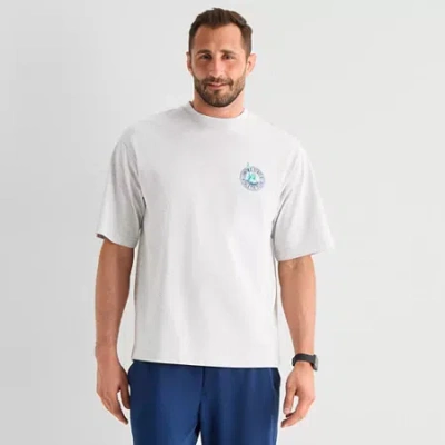 Xersion Mens Round Neck Short Sleeve Regular Fit Graphic T-shirt In Gray