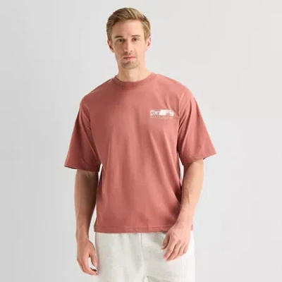 Xersion Mens Round Neck Short Sleeve Regular Fit Graphic T-shirt In Red