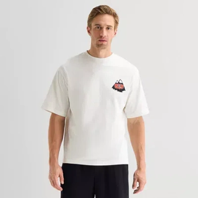 Xersion Mens Round Neck Short Sleeve Regular Fit Graphic T-shirt In White