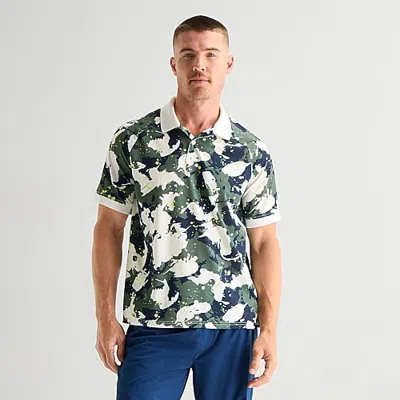 Xersion Mens Short Sleeve Polo Shirt In Black