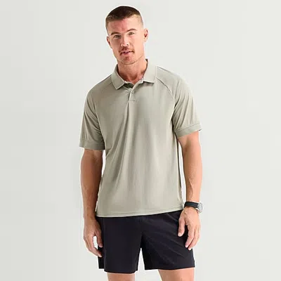 Xersion Mens Short Sleeve Polo Shirt In Green