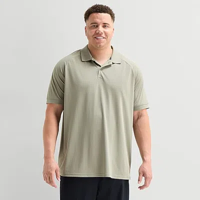 Xersion Mens Short Sleeve Polo Shirt In Green