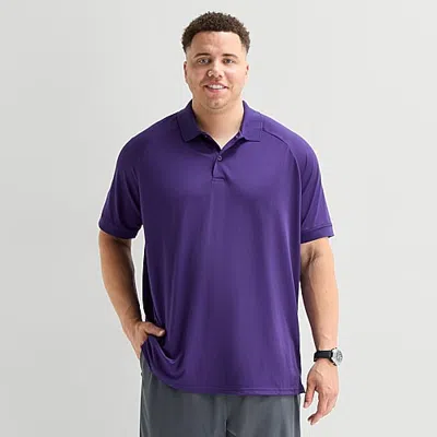 Xersion Mens Short Sleeve Polo Shirt In Purple