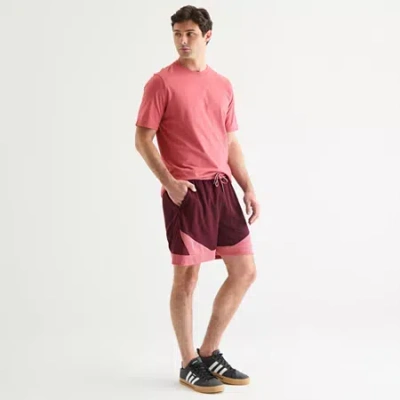 Xersion Mesh Colorblock Mens 5" Basketball Short In Red