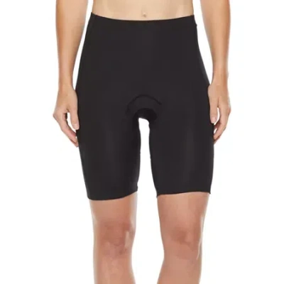 Xersion Padded Cycling Womens 7 1/2" High Rise Quick Dry Bike Short In Black