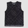 Xersion Performance Little & Big Kid Boys Crew Neck Sleeveless Active Tank Top In Black