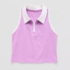 Xersion Polo Little & Big Kid Girls Sleeveless Active Tank Top In Pink