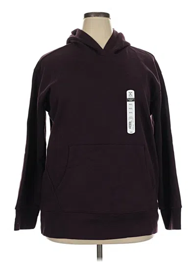 Xersion Pullover Hoodie In Burgundy