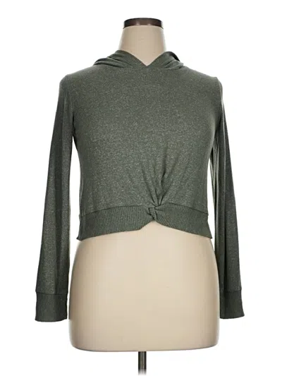 Pre-owned Xersion Pullover Hoodie In Green