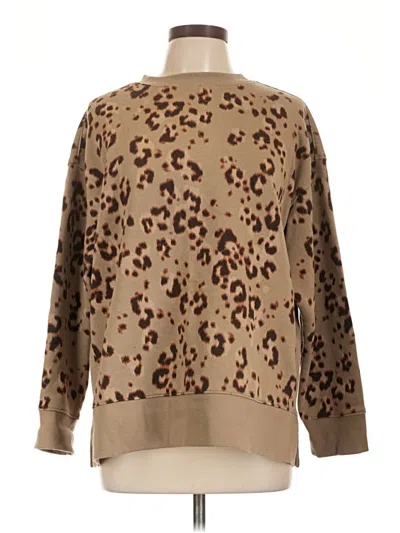 Pre-owned Xersion Pullover Sweater In Brown