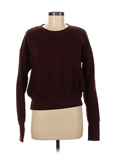Pre-owned Xersion Pullover Sweater In Burgundy