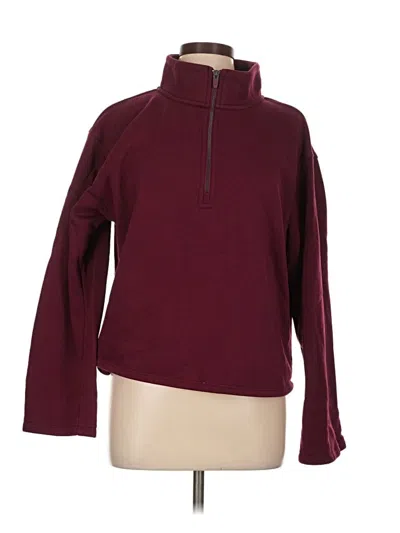 Pre-owned Xersion Pullover Sweater In Burgundy