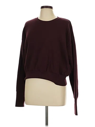 Pre-owned Xersion Pullover Sweater In Burgundy