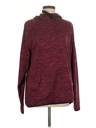 Pre-owned Xersion Pullover Sweater In Burgundy