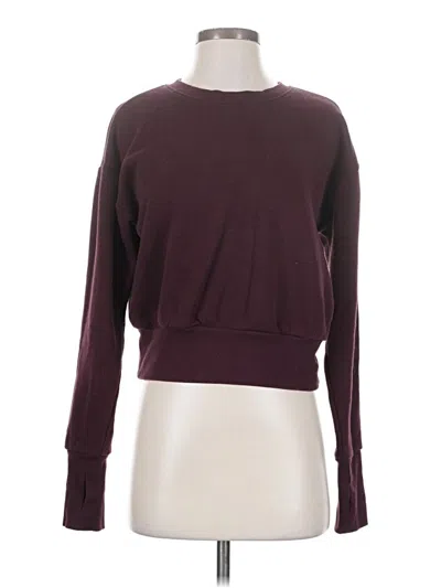 Pre-owned Xersion Pullover Sweater In Burgundy