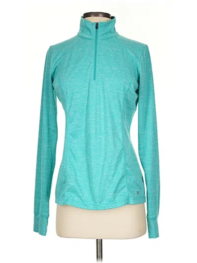 Pre-owned Xersion Pullover Sweater In Teal
