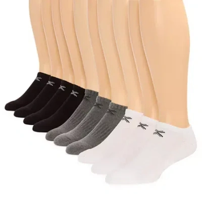Xersion Quick-dri Mens 10 Pair Low Cut Socks In Gray