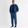 Xersion Quick Dry Cotton Blend Mens Regular Fit Fleece Sweatpant In Blue