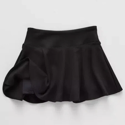 Xersion Rib Sport Little & Big Kid Girls Mid Rise Skort In Black