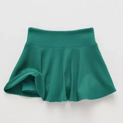 Xersion Rib Sport Little & Big Kid Girls Mid Rise Skort In Green