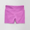 Xersion Ribbed Little & Big Kid Girls Stretch Fabric High Rise Pull-on Short In Purple