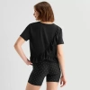 Xersion Ruffle Womens Short Sleeve Quick Dry Active T-shirt In Multi