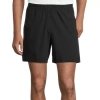 Xersion Run Mens 6" Moisture Wicking Quick Dry Workout Shorts In Black