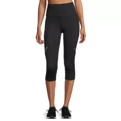 Xersion Run Womens Quick Dry Ankle High Rise Workout Capris In Black