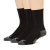 Xersion Running Mens 3 Pair Crew Socks In White