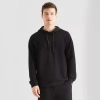 Xersion Scuba Mens Long Sleeve Moisture Wicking Active Hoodie In Black